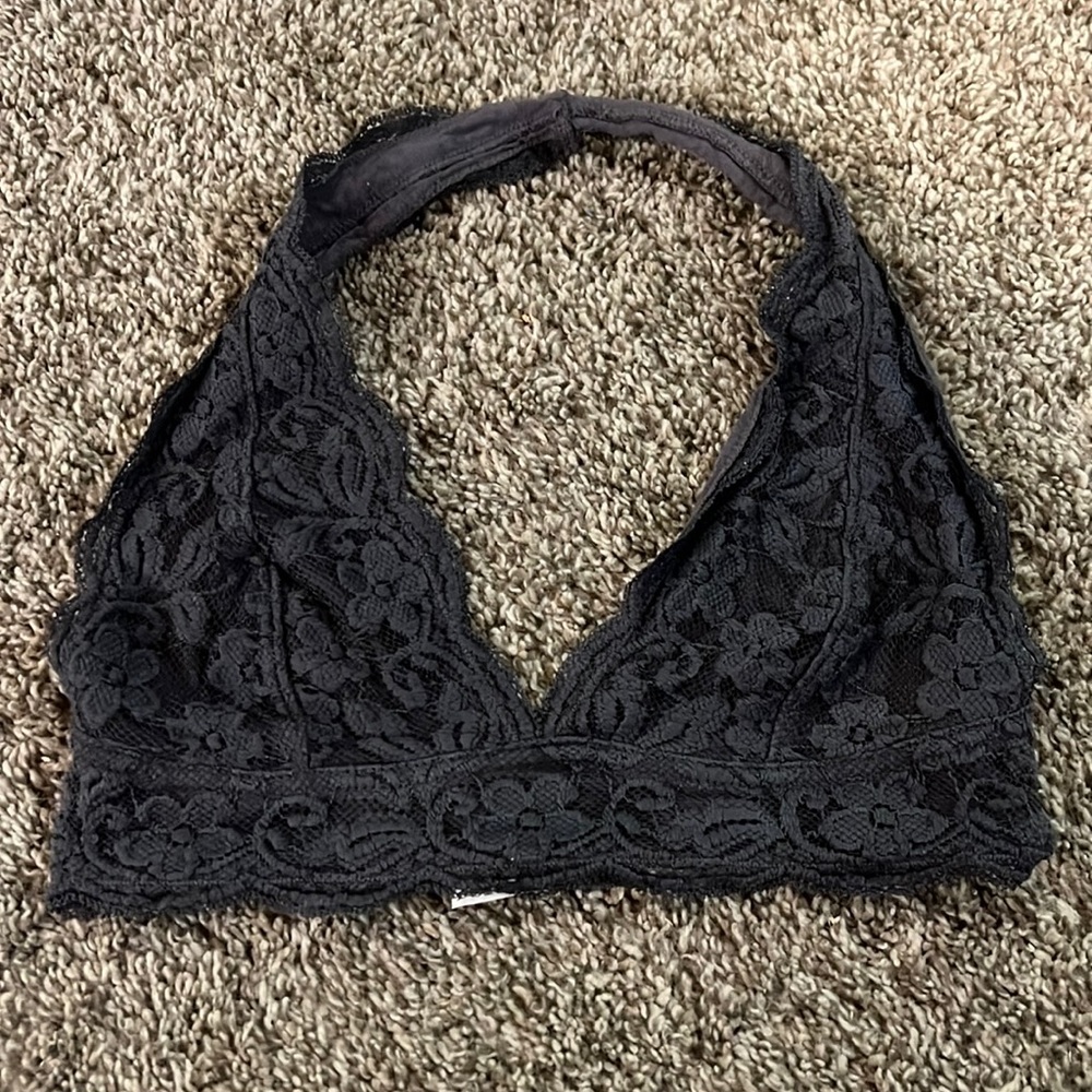 Cute lace halter bralette